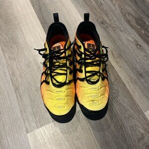 Vibrant Yellow and Black Sneakers